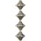 Silver Metal Cap-shaped Beads, 18mm by Bead Landing™